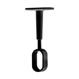 Adjustable central support for 30x15 oval closet tube, black zamak - CIME - Référence fabricant : CQ.14140.1
