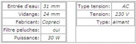 Copreci EBS 2556 0808 afvoerpomp voor Balay