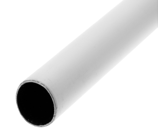 Tubo de armario, diámetro 16mm, longitud 100cm, blanco