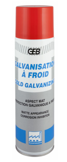  Traitement antirouille et corrosion, galvanisation à froid, Galvageb mat, 650 ml