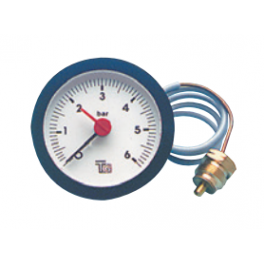 Pressure gauge from 0 to 4 bars, diameter 57m, capilaire 1500 mm - CBM - Référence fabricant : THG77002