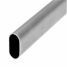 Hanging tube oval 30x15mm, 2 meters, chromed steel - CIME - Référence fabricant : 53792