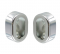 Supports pour tube de penderie ovale, avec 2 caches zamak chromé - CIME - Référence fabricant : INTCACQ141212