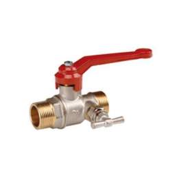 Brass ball valve with wide flat seat PN20 double male, 20X27 - Sferaco - Référence fabricant : 543005