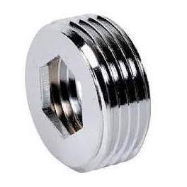 Liner with bottom stop chrome male 20x27, 15x21 - Riquier - Référence fabricant : 3730