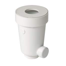 Sifón de PVC Nicoll para urinarios - NICOLL - Référence fabricant : QUYF