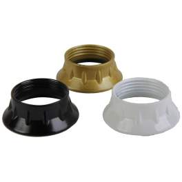 Fixing ring E14, from 40.6 to 42mm, white black and gold - Electraline - Référence fabricant : 70554