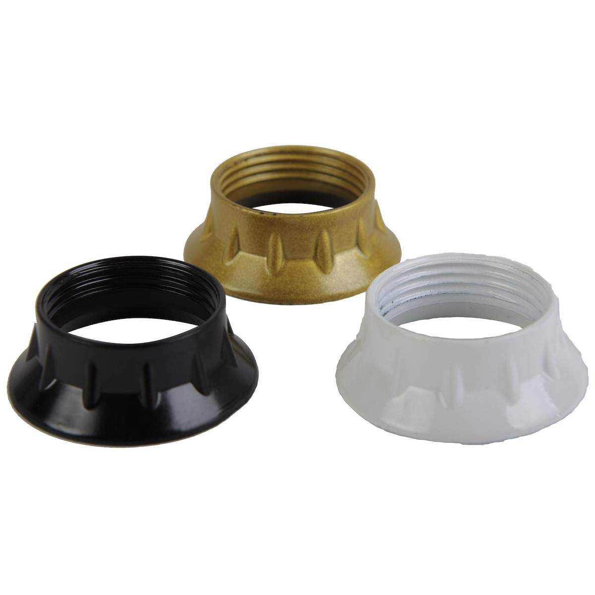 Fixing ring E14, from 40.6 to 42mm, white black and gold