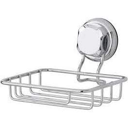 Soap or sponge holder with suction cup, chromed metal. - COMPACTOR - Référence fabricant : 685975