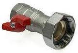 POMPSET VI valve DN25, 1"1/4 - 1"1/2 with mobile nut for circulator, 2 pieces.