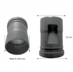 Discharge extension for Equatair heat recovery unit.