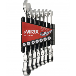 Jeu de 7 clés à cliquet à tête flexible 8-17 mm - Virax - Référence fabricant : 310325