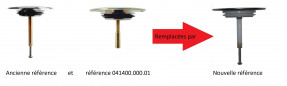 Valvola di ritegno per scarico vasca da bagno, 72 mm cromato
