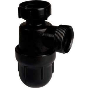 Laboratory siphon length 149mm, inlet 33x42mm outlet 40mm, gas not.