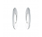 Flat chrome-plated rosette for splinter cover 34x65 (pair) - Delabie - Référence fabricant : DELRO2920342P