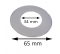 Rosace chromée plate pour cache éclats 34x65 (la paire) - Delabie - Référence fabricant : DELRO2920342P