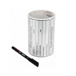 Roll of 50 labels for air conditioning, 70X130mm - CLIMA CONCEPT - Référence fabricant : CLI02150