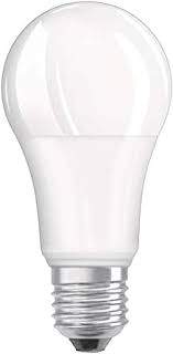 Bombilla LED esmerilada estándar E27, 13W, blanco cálido.