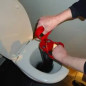 Veelzijdige, robuuste en efficiënte ontstopper voor toiletten en sanitaire toestellen.