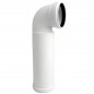 90 / 100 mm horizontale of verticale afvoerbuis met bocht voor steunframe