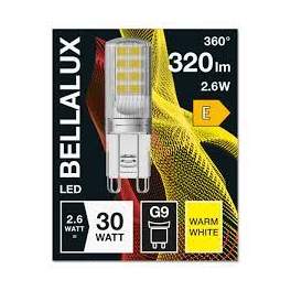 Bombilla LED de cápsula G9, 2,6 W, blanco cálido. - Bellalux - Référence fabricant : 814574