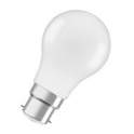 Bombilla LED esmerilada estándar B22, 4,9 W, blanco cálido.