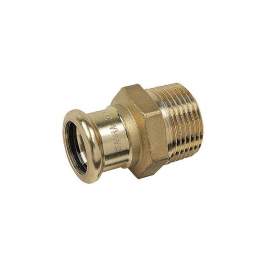Crimp nipple on copper diameter 12mm, male threaded 12x17. - Thermador - Référence fabricant : 8243G1212