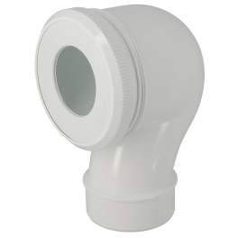 90 degree WC elbow Male diameter 100 eccentric - NICOLL - Référence fabricant : CWP33