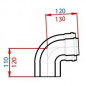 90 graden bocht T.E.N diameter 60/100