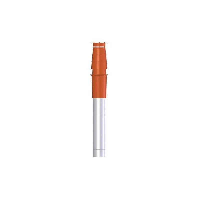 Oranje-bruin dak terminal T.E.N, diameter 60/100