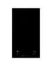 Domino vitrocéramique noir en verre à manette, 29x51 cm