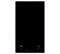 Domino vitrocéramique noir en verre à manette, 29x51 cm - nord inox - Référence fabricant : NODDODV29