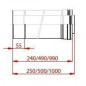 Condenserende zuignapverlenging (lengte 1M, diameter 60/100)