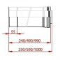 Condenserende zuignapverlenging (lengte 1M, diameter 80/125)