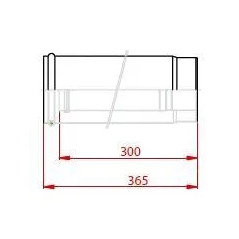 Tube coullissant (diamètre 80/125)