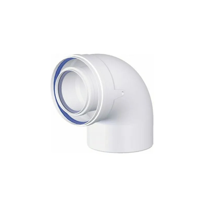 90-graden condensatieboog (diameter 80/125) 90-graden condensatieboog (diameter 80/125)