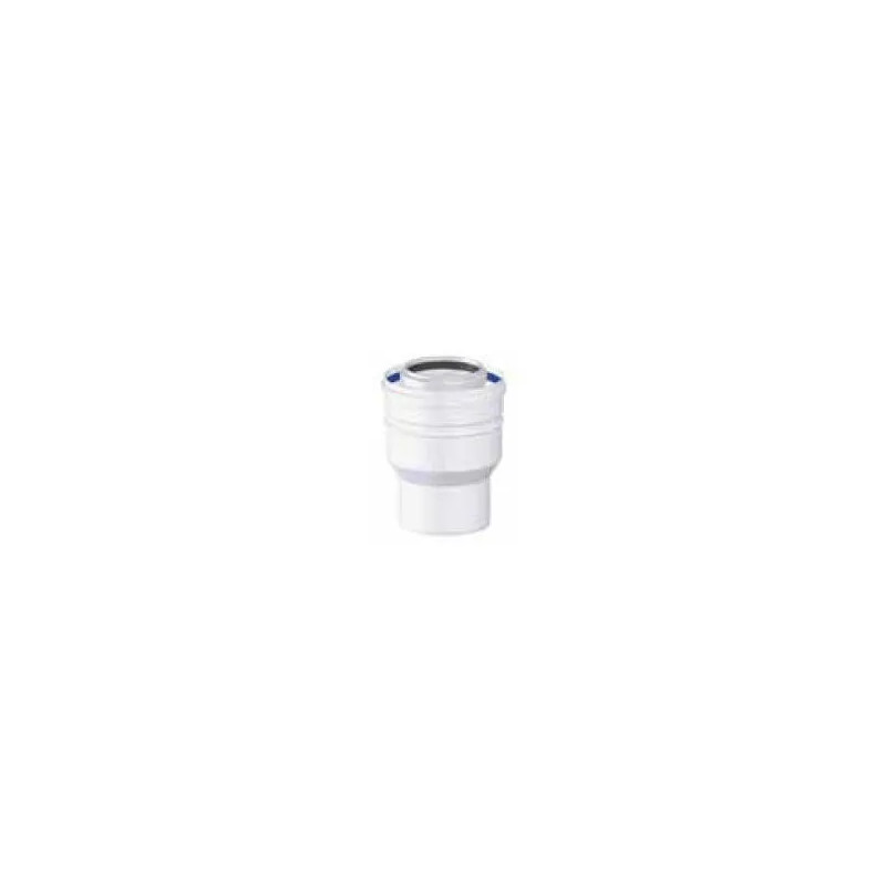 Toename van condensatie van diameter 60/100 naar diameter 80/125