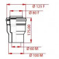 Toename van condensatie van diameter 60/100 naar diameter 80/125