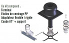 PP muurbevestigde flexibele slangenset diameter 80 Compleet