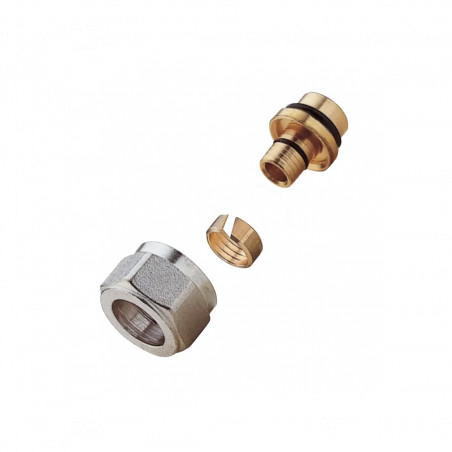 Adapter for PE / cross-linked tube diameter 12 Gauge 16