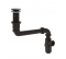 Complete universal washbasin set with trap, spigot and drain, black - Valentin - Référence fabricant : VALEQ62700000500