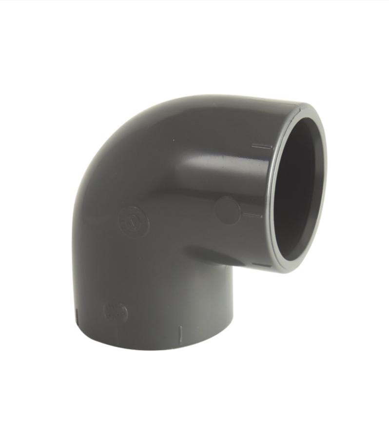 PVC pressure elbow 90° diameter 20 mm, female