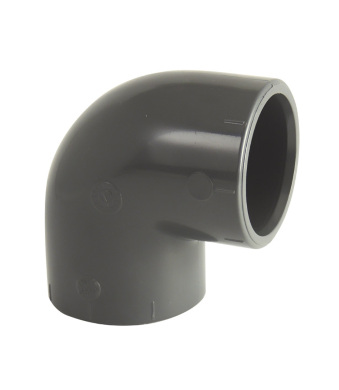 Curva a pressione in PVC 90° diametro 32 mm, femmina