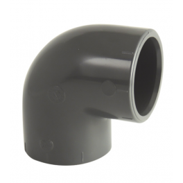 PVC pressure elbow 90° diameter 90 mm, female - CODITAL - Référence fabricant : 5005890009000
