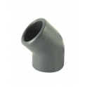 PVC pressure elbow 45° diameter 25 mm, female