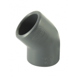 PVC pressure elbow 45° diameter 32 mm, female - CODITAL - Référence fabricant : 5005041003200