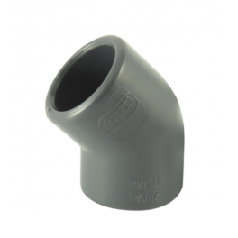 Curva a pressione in PVC 45° diametro 40 mm, femmina - CODITAL - Référence fabricant : 5005041004000