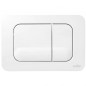 Bedieningsplaat inbouwtoilet Valsir WINNER TROPEA, dubbele volume Wit