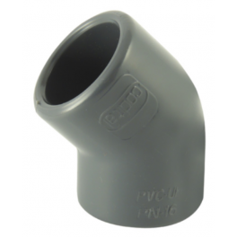 Curva a pressione in PVC 45° diametro 90 mm, femmina - CODITAL - Référence fabricant : 5005041009000