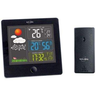Wireless color screen weather station with indoor and outdoor humidity sensor